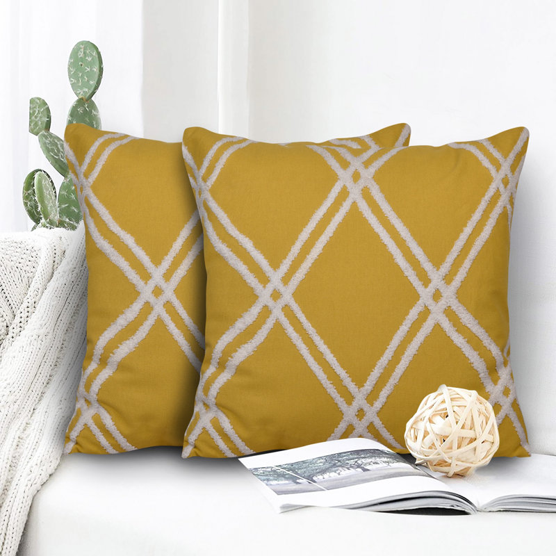 Housses de coussin aRDENMEAD 18 x 18, Jaune
