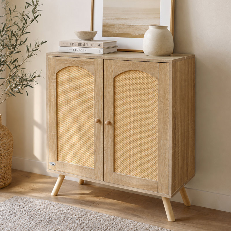 Almath Wicker/Rattan Rectangle Accent Cabinet
