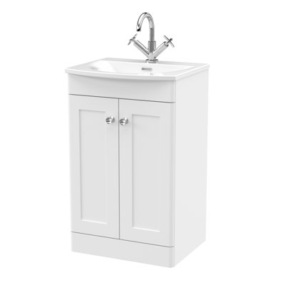 Classique 510 mm Freestanding Single Vanity with Drop In Basin