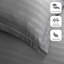 Noso Premium Hotel Quality Satin Stripe Duvet Cover Set with Pillowcases-955622235-955622310