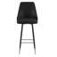 Tabourets Huseyn Commercial LeatherSoft avec structure en métal et pieds et repose-pieds argentés-78311399-78542892