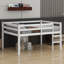 Lit mezzanine en bois avec échelle-2062081763