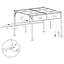 Castlebar 3m x 3m Steel Pergola