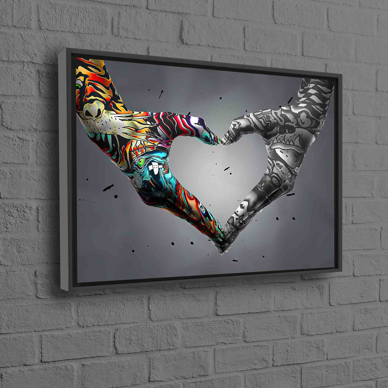 Print on Canvas, 20 cm H x 30 cm W, Black, Framed Print without Mat