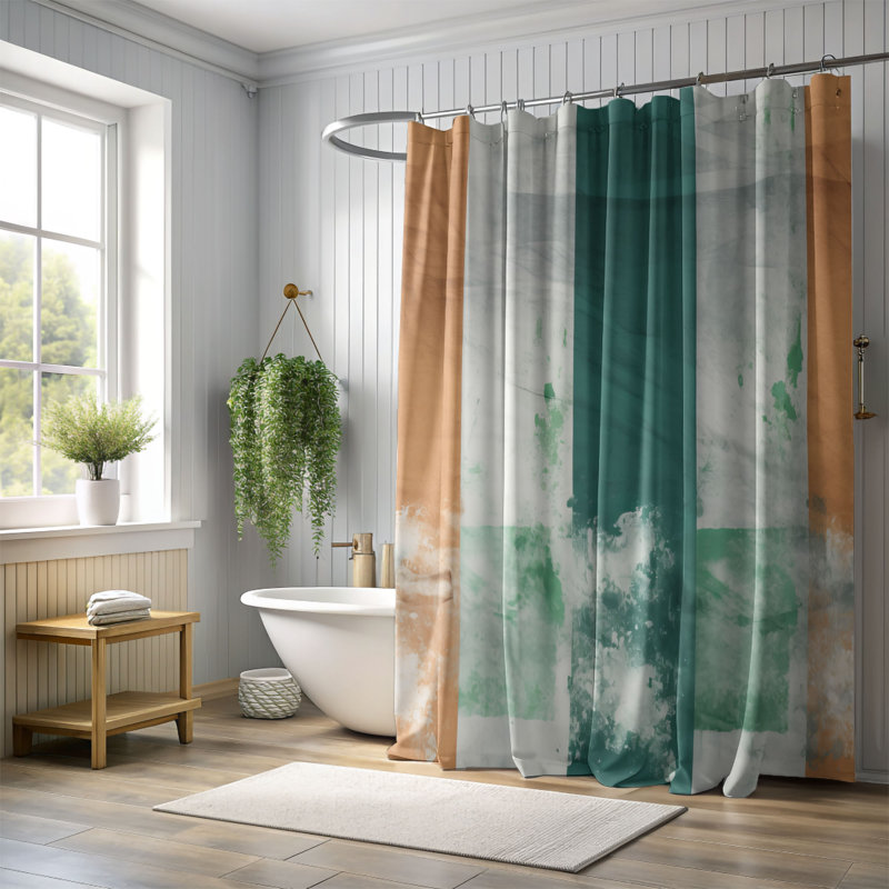 Irish Palette - Premium Shower Curtain, 71" W x 74" L