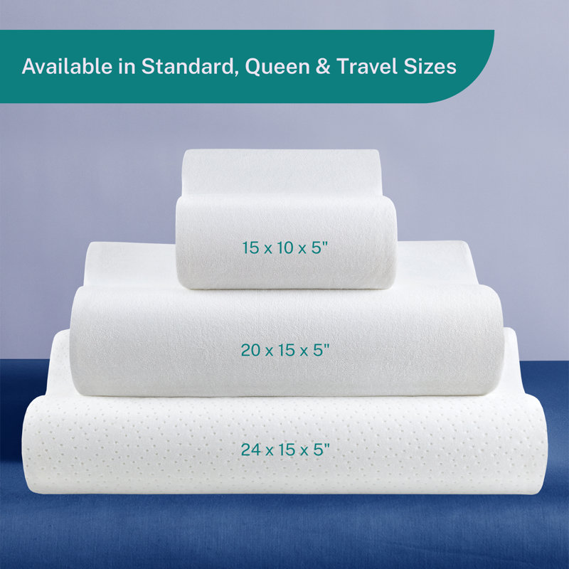 Memory Foam Medium Pillow, Travel