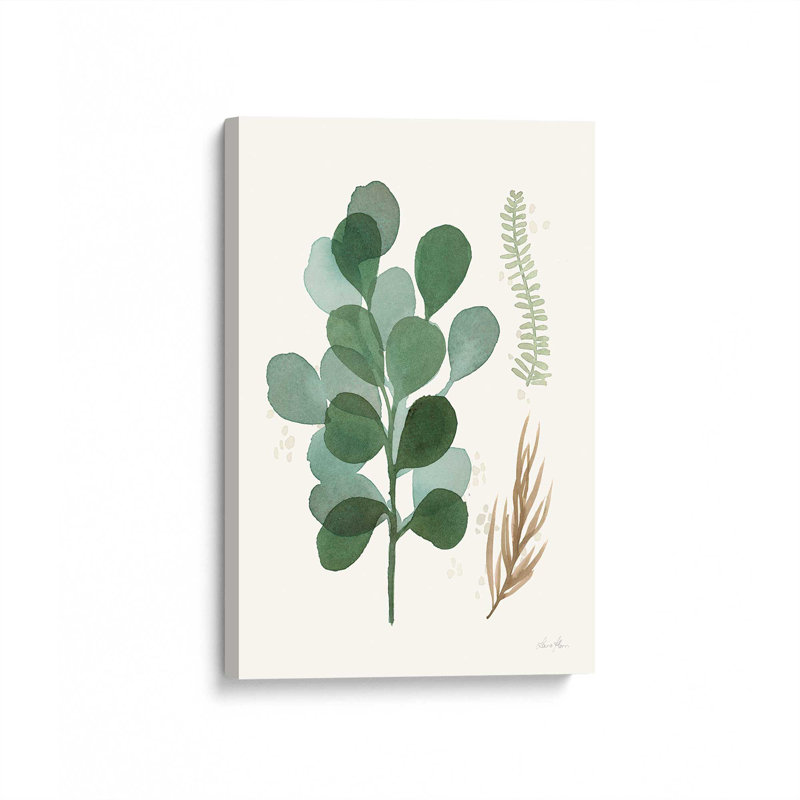 «Earthy Greens in Bloom II», toile tendue, H 12 po x l 8 po
