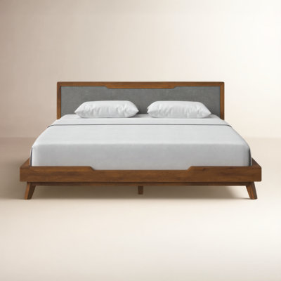 Glow Linen Upholstered Bed