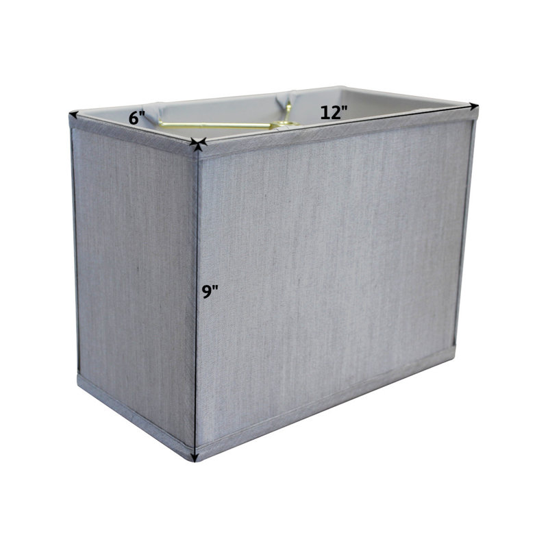 9'' H x 6.5'' W Linen Rectangle Lamp Shade