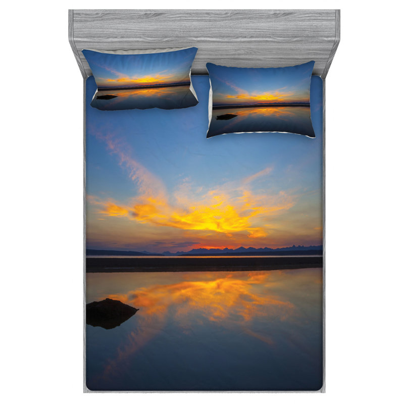 Microfiber Sheet Set, Full Sheet Set with Fitted Sheet