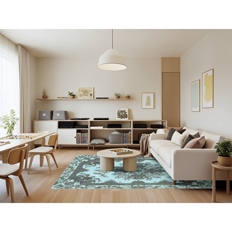 Tapis abstrait moderne 1276, Rectangle 7 pi x 9 pi