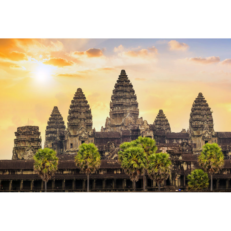 Sunrise At Ankor Wat, Siem Reap, Cambodia - Wrapped Canvas Print, 51cm H x 76cm W x 3.8cm D
