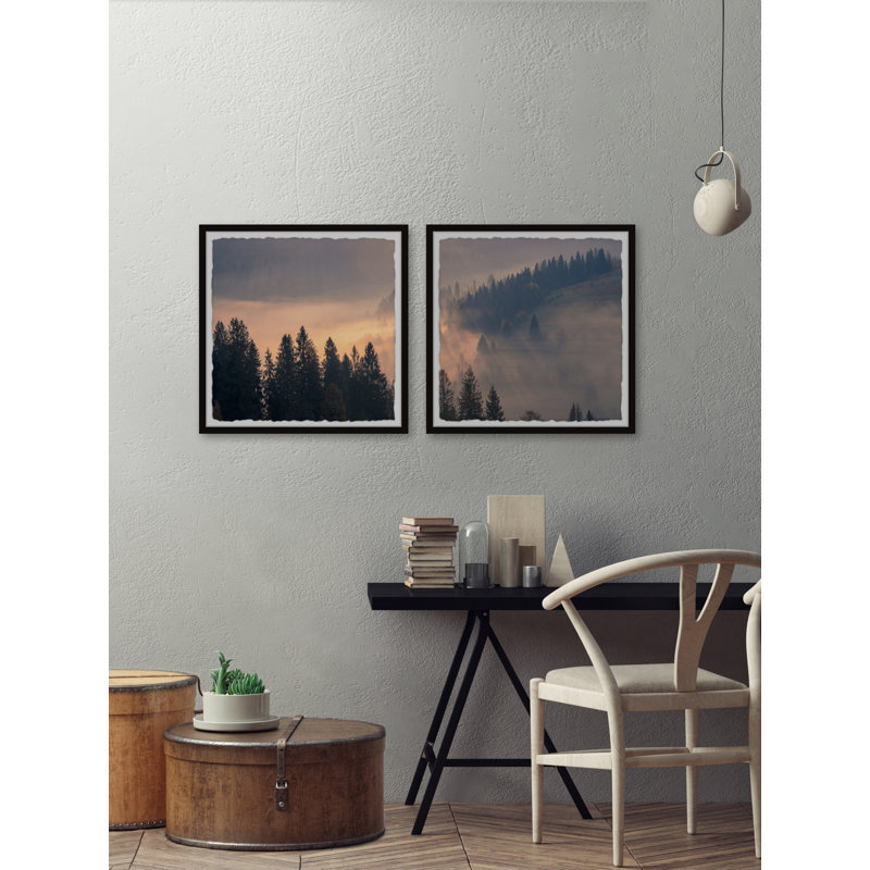 Zaragoza Light Rays - 2 Piece Single Picture Frame Print, 81cm H x 162cm W x 3.81cm D