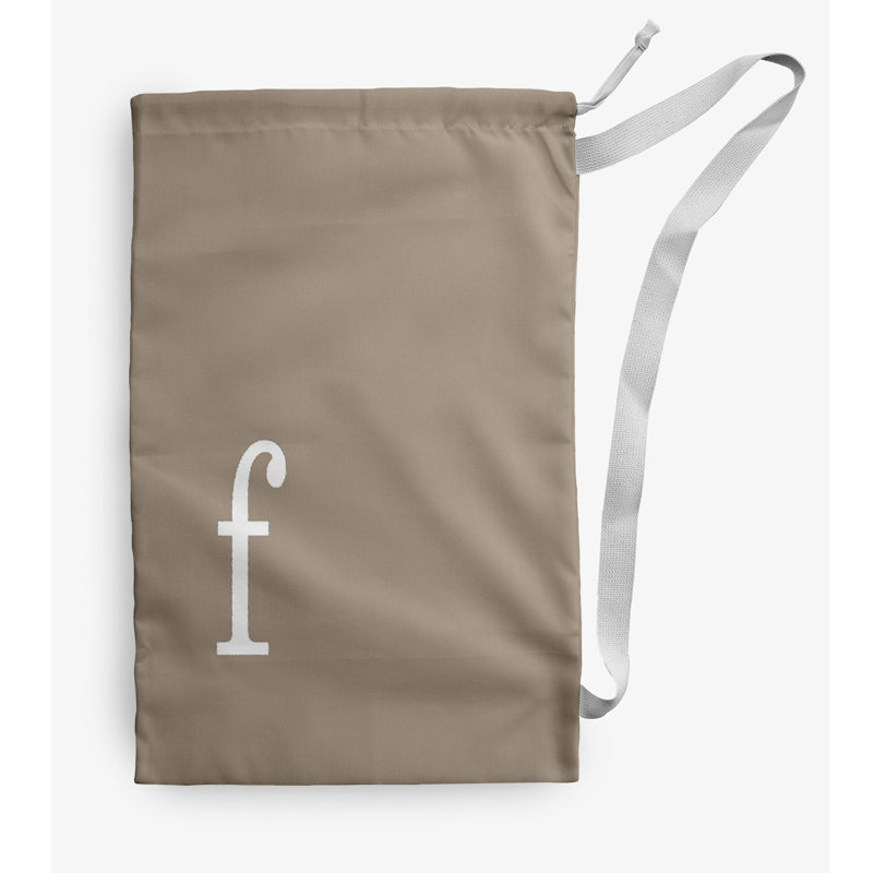 Fabric Laundry Bag with Handles, Medium (36" H x 28" W), Brown
