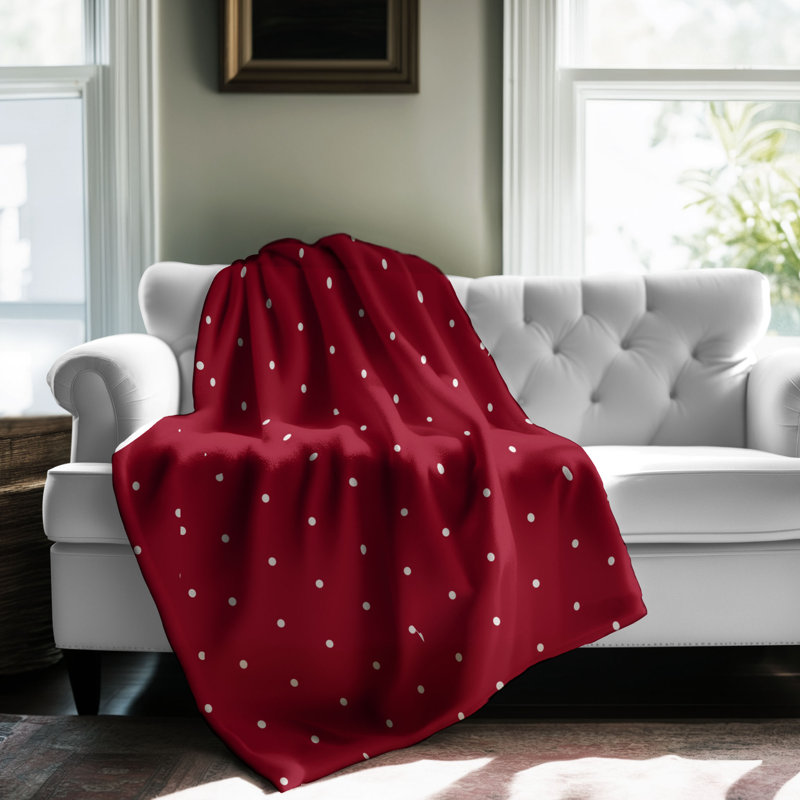 Red Sherka - couverture sherpa de qualité supérieure 1 pièce, L 60 po x L 80 po
