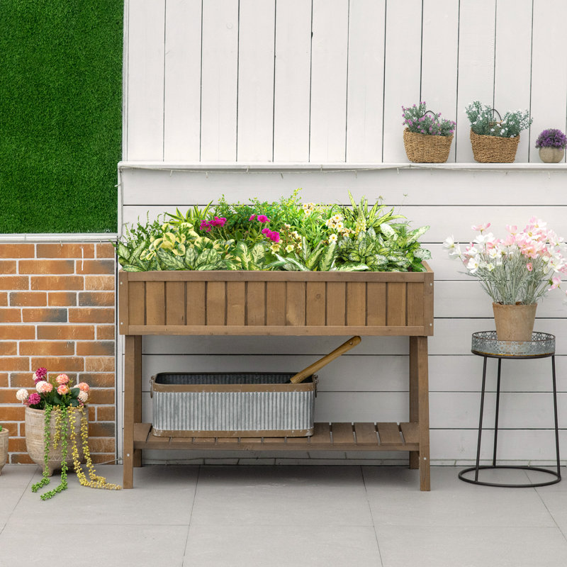 Andelo Wood Elevated Planter
