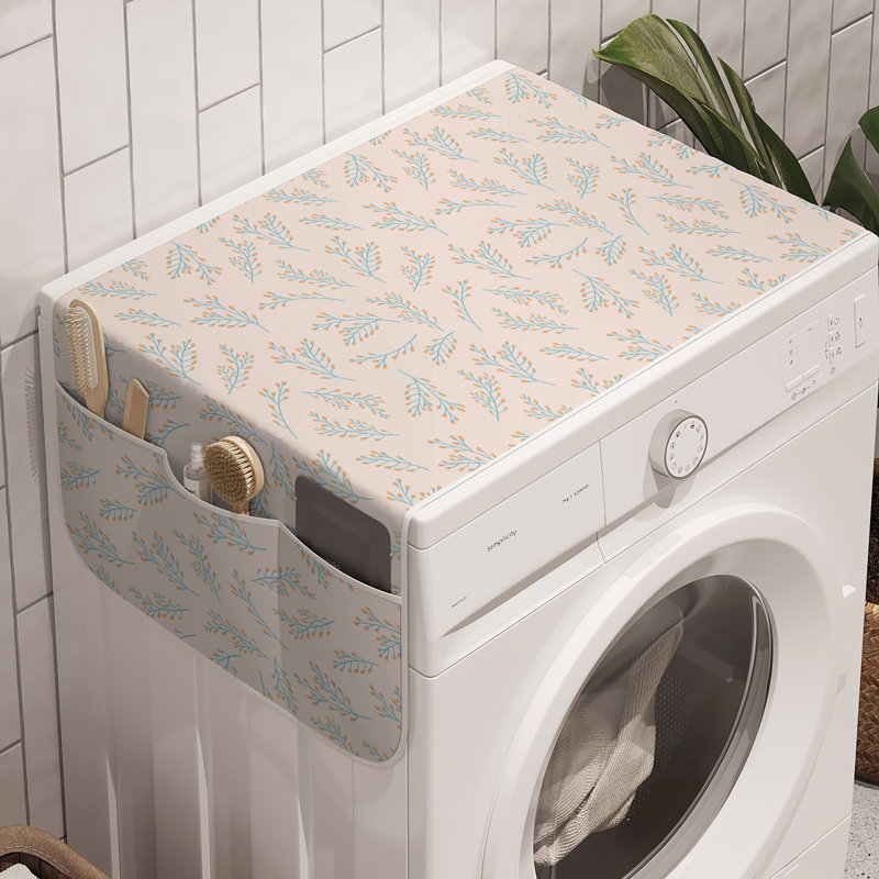East Urban Home Botanical Washing Machine Organizer Pack of 2 47" x 18.5"