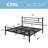 Metal Platform Bed With Modern-Style Headboard And Footboard, No Box Spring Needed-1014724601-1014724597
