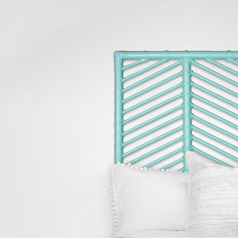 Liam Open-Frame Headboard, Turquoise, Queen