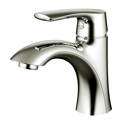 Single-Lever Bathroom Faucet with Drain Assembly