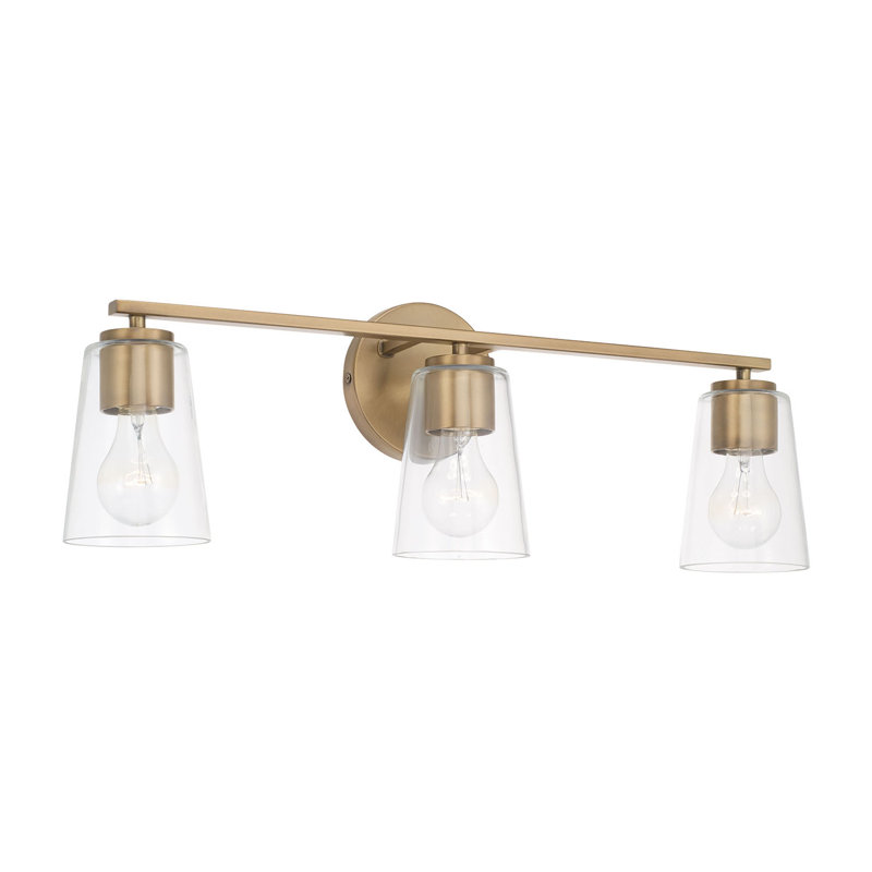 Kirstee 3 - Light Dimmable Vanity Light, Gold