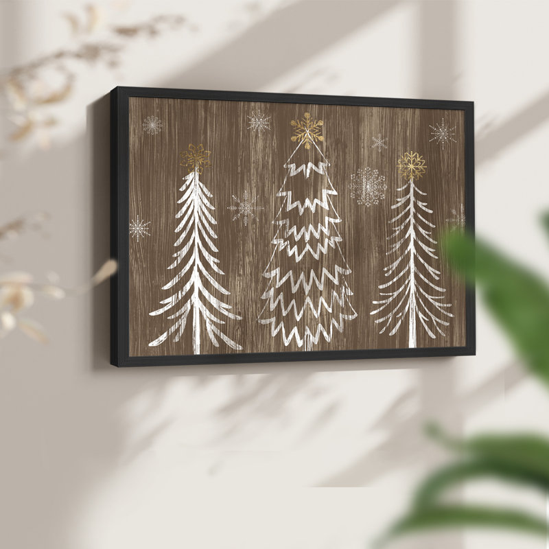 Collection Barnwood Wonderland, reproduction encadrée A, H 11 po x l 14 po, Noir, noir, noir, noir