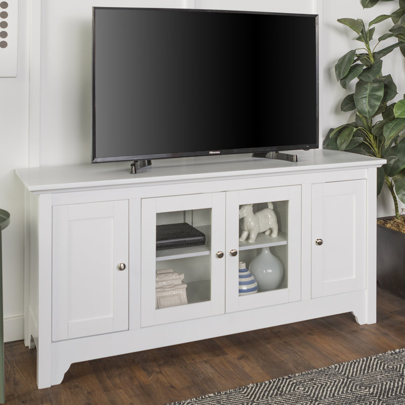 Unfinished TV Stand for TVs up to 55", White