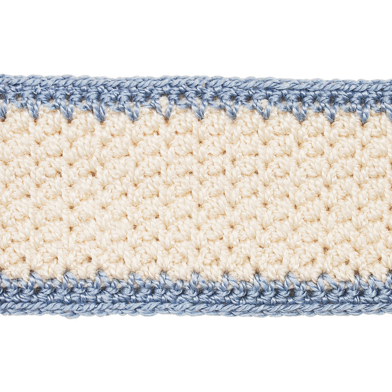 Schumacher x Mary McDonald Sylvia Crochet Tape, Cornflower