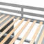 Lit mezzanine avec garde-robe, bureau et tablettes