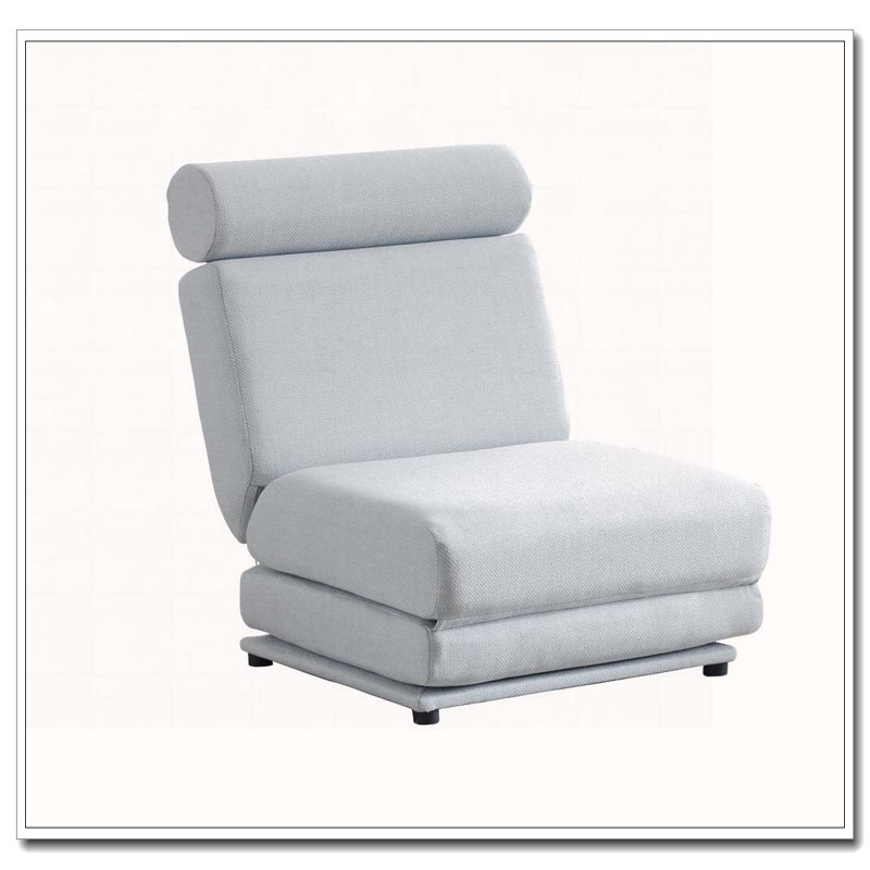 Canapé-lit simple pliable avec coussin, canapé-lit pliable portatif, Gris clair