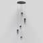 Luminaire suspendu grappe DEL à 5 lumières Delonda-1725282063
