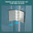 32"W X 72"H Fold Frameless Shower Door With Tempered Glass-111798399