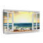 «Window to Wavy Beach», reproduction sur toile-2056962543