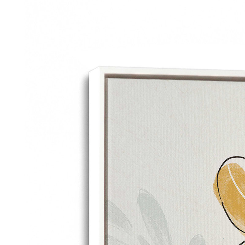 «Garden Melody in Bloom III», reproduction sur toile, Cadre flottant blanc opaque, H 30,75 po x l 20,75 po