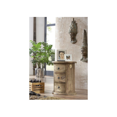 Leeds Solid Wood 42cm W 3 - Drawer Chest of Drawers