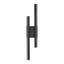 58cm Black Acrylic LED Wall Sconce with Adjustable Light 