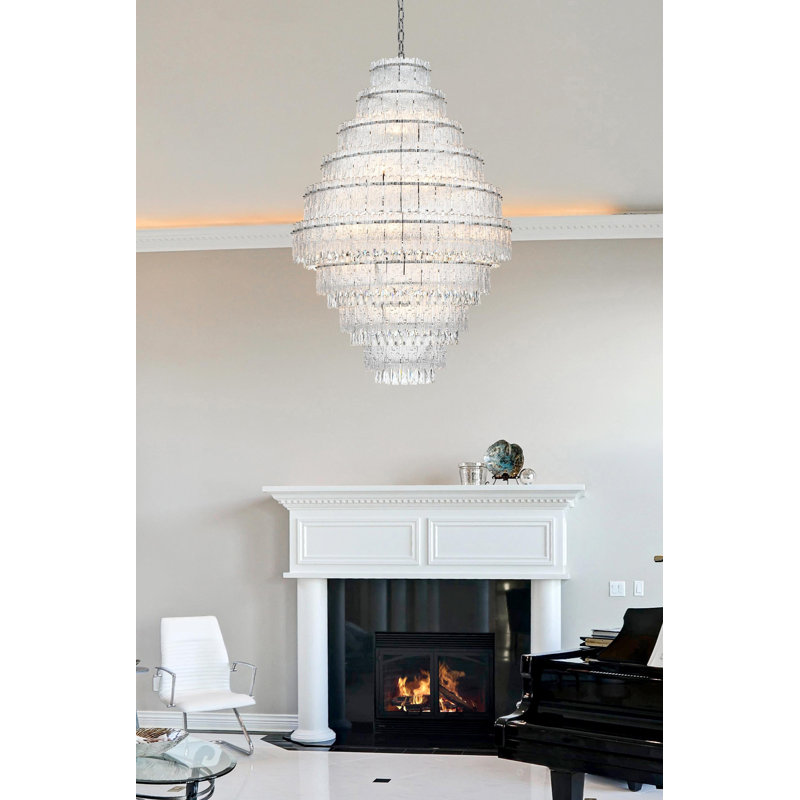 Lustre 36 pouces Emilia, Chrome chrome