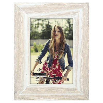 Kloss White Beveled Picture Frame