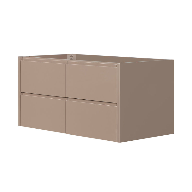   Base de meuble-lavabo mural simple 42 po West, Moka