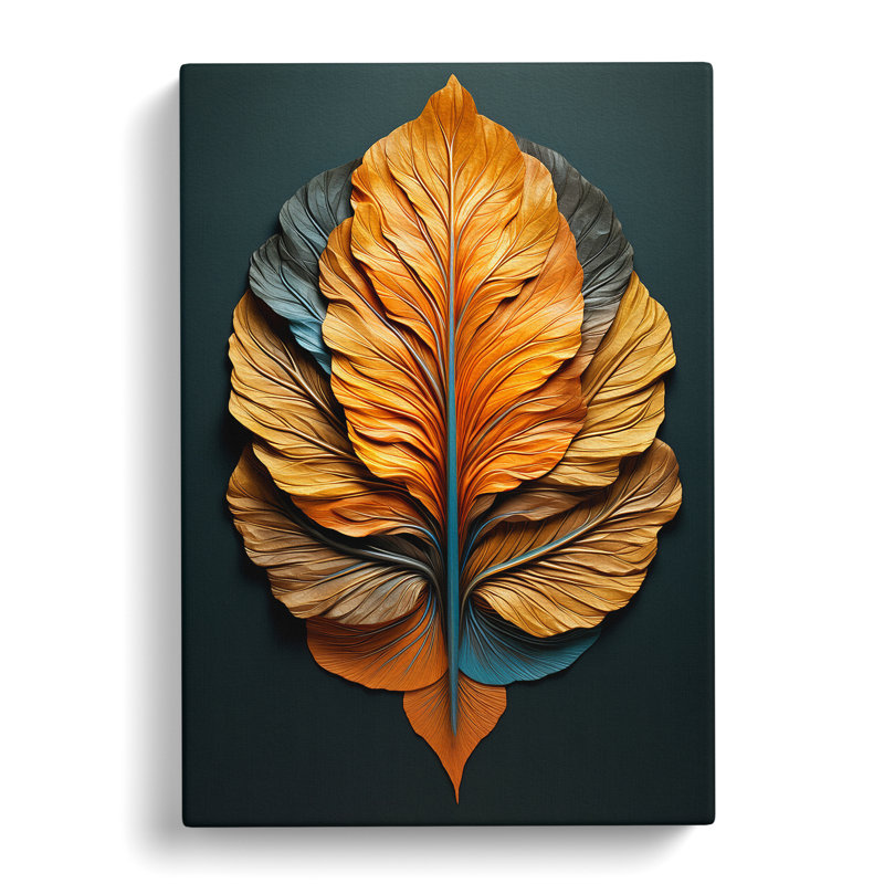 Leaf Conceptual - Wrapped Canvas, 76cm H x 50cm W x 3cm D