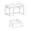 Bureau d'ordinateur moderne avec tiroir de rangement pour les espaces de travail compacts et les ordinateurs portables.-927282967