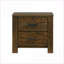 Table de chevet 2 tiroirs Rustic Oak