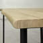 Nix Oak Unfinished Solid Wood Top Metal Base Dining Table-2034008254-2034008131