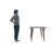 Halimah 4 - Person Four Leg Dining Set