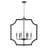 6 - Light Dimmable Lantern Geometric Chandelier-32971098