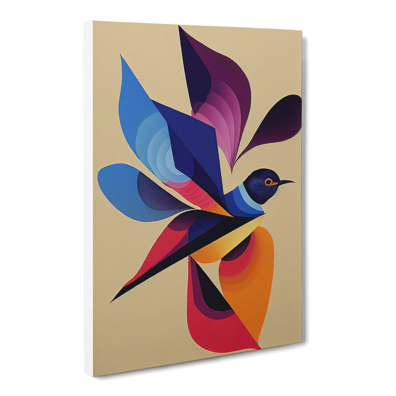 Perlowitz Swallow Bird Abstract Vol.4 - Wrapped Canvas Print, 50cm H x 35cm W