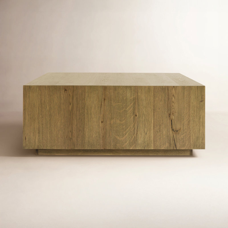 Layne 42" Square Coffee Table, Light Brown
