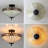 Ioane Glass Semi Flush Mount