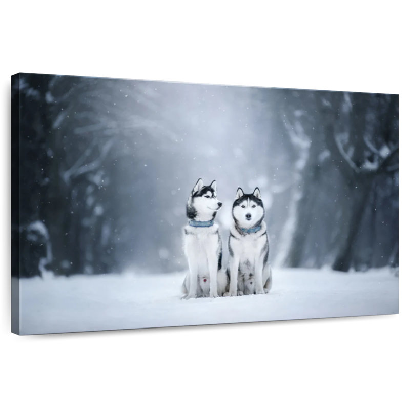 Husky Buddies, 20" H x 30" W