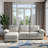 Modern L-Shaped Sectional Sofa With Ottoman, Comfy Deep Seat And Hidden Storage,  For Living Room And Apartment-1619196179